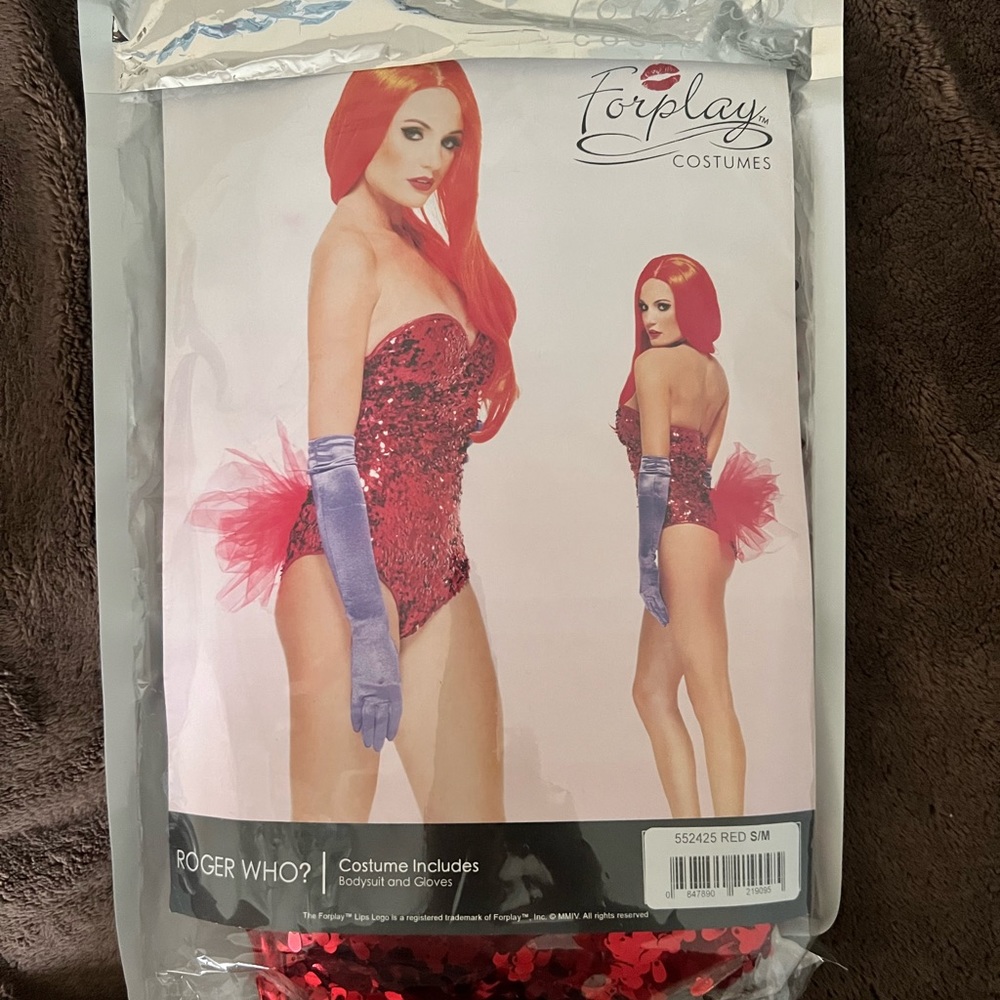 Worn once!! Jessica rabbit sexy Halloween costume